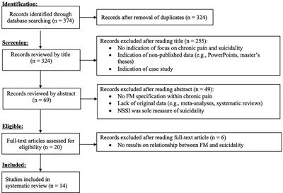 Suicidality in Fibromyalgia: A Systematic Review of the Literature